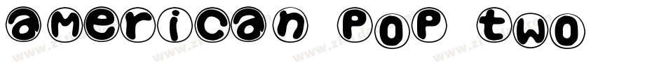 American Pop Two字体转换